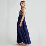 Free People NWT Bluebell Smocked Bodice Maxi Dress in Eclipse Photo 5