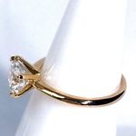 14KT 2 CARAT GENUINE MOISSANITE SOLID YELLOW GOLD RING NWOT Photo 4