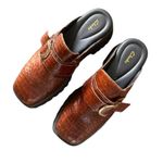 Clarks Stayso Free Brown Croc Mule NWOB Sz9 Photo 3