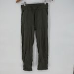 Lululemon  Align Ribbed Jogger Pants Olive Green Size 4 Drawstring Pockets Photo 1
