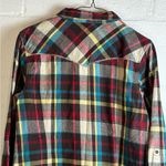 Bit & Bridle  Woman’s Western Plaid Pearl Snap Casual Chic Long Sleeve Button Up Photo 5