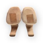 Halston Heritage ⌘ T Strap Ankle Strap Heeled Open Toe Sandals ⌘ Pink Suede ⌘ 9M Photo 14