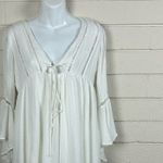 Free People  Romeo Bell-Sleeve Mini Dress in white size M. Photo 7