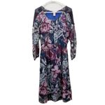 Sundance Purple Floral Silk Chiffon Midi Dress Size XS Photo 2