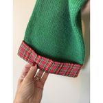 Vintage Cecily Green Wool Blend Plaid Trim Cardigan Jacket Holiday Christmas‎ S Photo 2