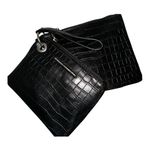 French Connection  Dale Croc Double
Slim Pouches Wristlet NWT Zippered $48 MSRP Photo 0