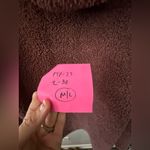 PINK - Victoria's Secret PINK Hooded Teddy Jacket Cardigan Sweater Fuzzy Sherpa Mauve Purple Size M L Photo 7