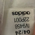 Adidas  Golf Quarter Zip Fleece Pullover Womens Size 2XL White Blue Lightweight Photo 3