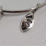 Shine I Love My Dog Silver Tone Stainless Steel Charm Bangle Bracelet Photo 2