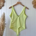 Free People  bodysuit Medium v back yellow lime Photo 4