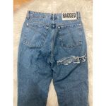 The RAGGED priest jeans size 28 made in turkey butt cut opening blue mom jean Photo 2