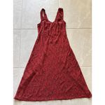 Vintage Midi Dress Womens 6 Black Red Sweetheart Romantic 90s Cocktail Party Size 10 Photo 4
