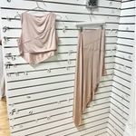 NBD NWT  Myla Asymmetric Blouse Top & High Rise Midi Skirt Set Mauve Women's XS Photo 8