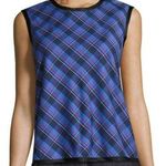 Public School Dalya Blue Plaid Cotton Sleeveless Top Size 8 Worn On TV Photo 0
