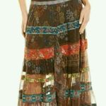 Johnny Was  Wilhelmena Tiered Mesh Skirt multi colored XL Photo 2