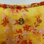 Marie Oliver  Yellow Ditsy Floral Sailor Ruffle Tiered Mini Sun Dress Bold Medium Photo 9