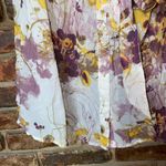 H&M  Floral Sleeveless Tie Neck Button Down Shirt Women's Size 2 Photo 2