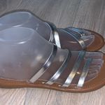 Time And Tru  metallic silver summer sandals Photo 2