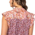 Lovestitch NWT  Tempt Fate Boho Floral Flutter Sleeve Top Size XS Photo 3