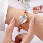Red Sparkling Rhinestones and Heart Bracelet Ladies Quartz Watch Photo 1