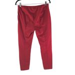 Theory Womens Alettah Approach Pants Skinny Zip Ankle Stretch Red 6 Photo 2