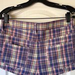 EB Denim Portman Shorts Plaid Low Rise Prairie Sunset Size 25 NWT Yellow Photo 6