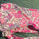 Beach Bunny NWOT  Tula Pink and Purple Floral Bandeau Top Medium Beach Resort Photo 3