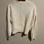 The Kooples Wool Cable Cardigan Ivory White- Size 2 (Medium) Photo 3