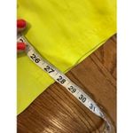 Tess Dress Vintage 100% silk neon yellow button down blouse 16 Photo 5