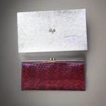 Rolf’s genuine cobra clutch wallet red leather Photo 0
