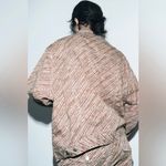 ZARA Printed Jacket Limited Edition Brown/White Size Small Photo 1