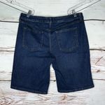 Sonoma  Size 14 Dark Blue Wash Denim 5 Pocket Bermuda Jean Shorts Photo 1