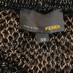 Fendi  Blk & Gold Metallic Dress sz38 2 Photo 4