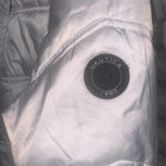 Nautica  Silver Puffer Jacket with Black Trim Size S Photo 2