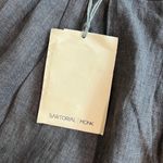 Sartorial Monk Italian 100% Linen Wide Leg Pants Charcoal Gray Size 2 (ITALY 38) Photo 4