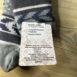 MUK LUKS Cozy Lined Socks Gray Fair Isle One Size Fits Most Lounge‎ Comfy Photo 4
