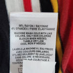 EXPRESS  Red Stripe Cropped Hoodie Size XL Striped Knit Top with Hoodie Photo 6