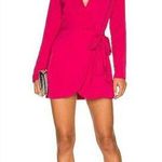 MORE TO COME Halley Blazer Wrap Dress in Hot Pink Small Photo 0