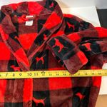Victoria's Secret  PINK Red & Black Buffalo Plaid Robe Dog Pattern Women’s XS/S Photo 6