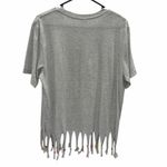 Costa Rica Gray Tee Shirt with Butterfly Print and Beaded Fringe Womens Large Photo 9