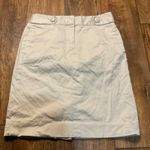 J.Crew J. Crew Skirt Tan Size 0 Pockets Cotton Spandex Fitted Casual Workwear Khaki Photo 0