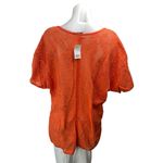 Banana Republic NEW Coral Crochet Knit Short Sleeve Knit Cover Up Top Size L Photo 1