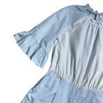 Sandro Rosalyn Colorblock Light Blue Short Sleeve Romper Women’s S Photo 1