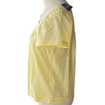 NWT ~ Yellow Embroidered Boho Square Neckline Bohemian Blouse ~ Women's LARGE Photo 3