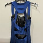 Jessica McClintock Vintage  Formal Dress Sz 8 Blue Full Length Sleeveless Photo 5