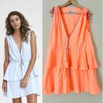 Pitusa Anastasia Mini Dress Bright Orange Sherbert Petite Dress Summer A Photo 1
