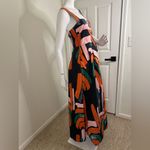 Bel Kazan Colorful Abstract Maxi Dress. #155 Black Size L Photo 9