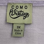 Como vintage  3x Lavender Embroidered Gauze Blouse Photo 6