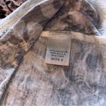 Chico’s Zenergy white gray black ombré floral print 3/4 sleeve top rhinestone L Size L Photo 6