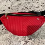 Steve Madden  Red Bfrannie Fanny Pack Belt NWT Gold Hardware‎ Photo 1